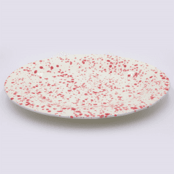 Image showing the Splatter Serving Platter, 44cm, Cranberry product.