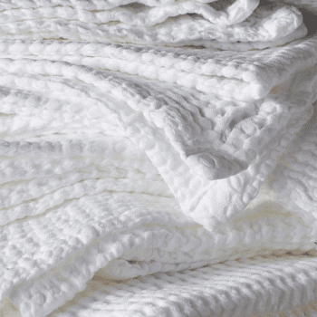 Image showing the Cotton Waffle Towel, Hand Towel, White product.