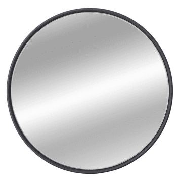 Image showing the Marton Round Mirror, D46cm, Black product.