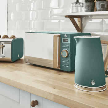 Image showing the Nordic Digital Microwave, Teal product.
