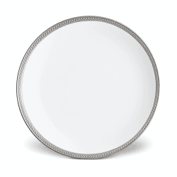 Image showing the Soie Tressee Dinner Plate, Platinum product.