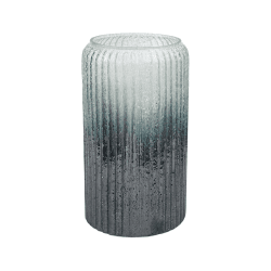 Image showing the Verre Ribbed Vase, H30cm, Blue product.
