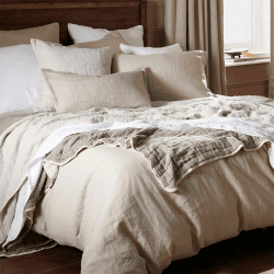 Image showing the Linen Housewife Pillowcase, Standard, Natural product.