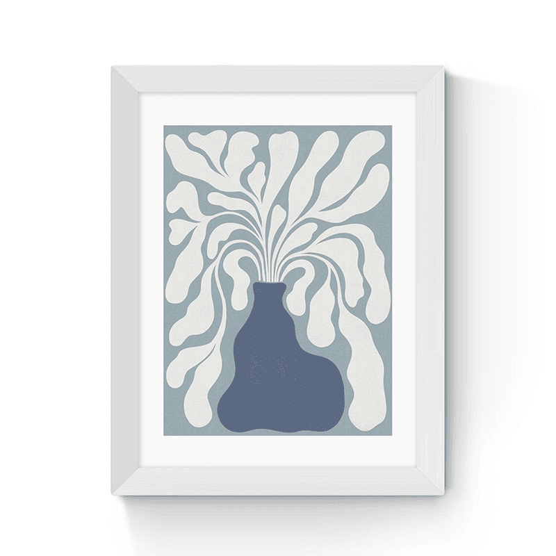 Alisa Galitsyna Modern Plant IV Framed Art Print, Blue