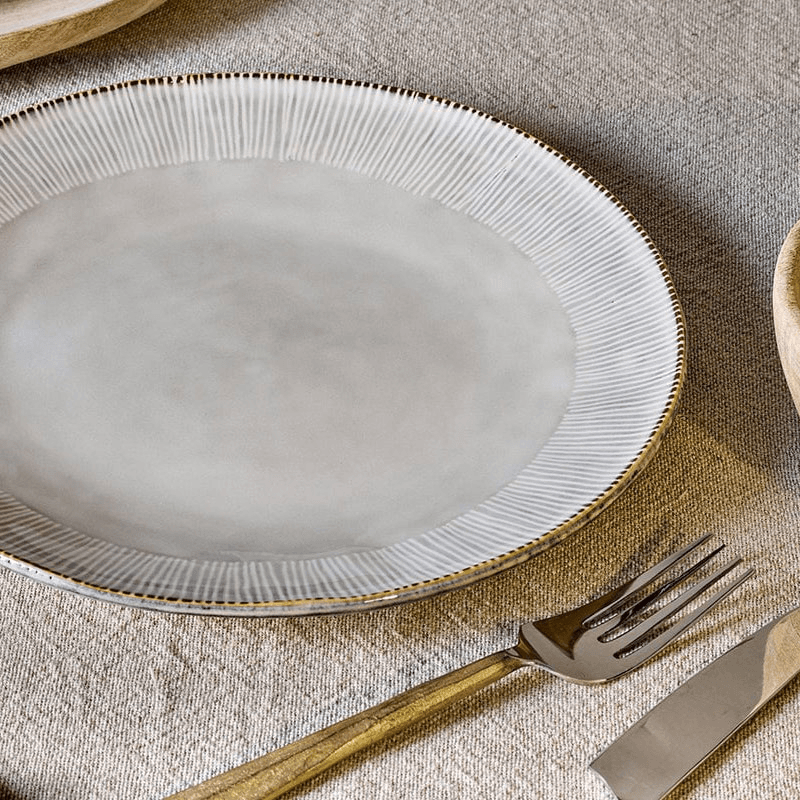Malia Dinner Plate, D28cm, Cream