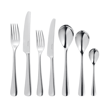 Image showing the Malvern Bright 42 piece cutlery set, Stainless Steel product.