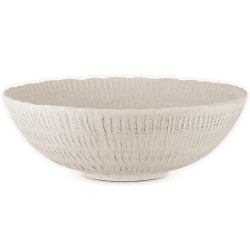 Image showing the Kayanna Ceramic Decorative Bowl, H13cm, White product.