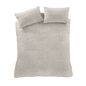 Image showing the Seersucker Duvet Set, King, Natural product.