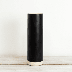 Image showing the Pitka Tall Vase, 30 x 9cm, Black product.