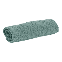Image showing the Enzo Bath mat, 54 x 110cm, Green/Grey product.