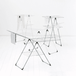 Image showing the Tower Drying rack, H135 x W67 x D5cm, Ivory product.