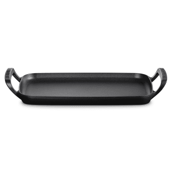 Image showing the BBQ Rectangular Griddle, 40cm, Satin Black product.