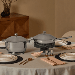 Image showing the Titanium Pro Cookware Duo, Chrome product.