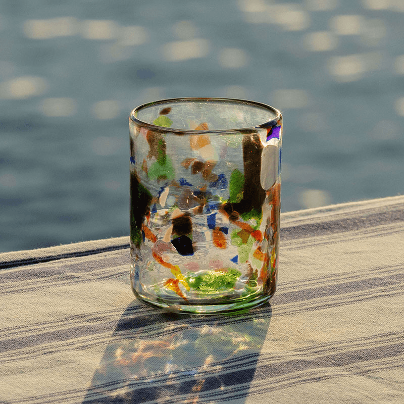Terrazzo Set of 4 Tumblers, 350ml, Multi