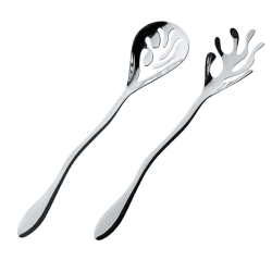 Image showing the Mediterraneo by Emma Silvestris Salad serving set, Stainless Steel product.