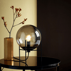 Image showing the Alton Table Lamp, H29cm, Smoke product.