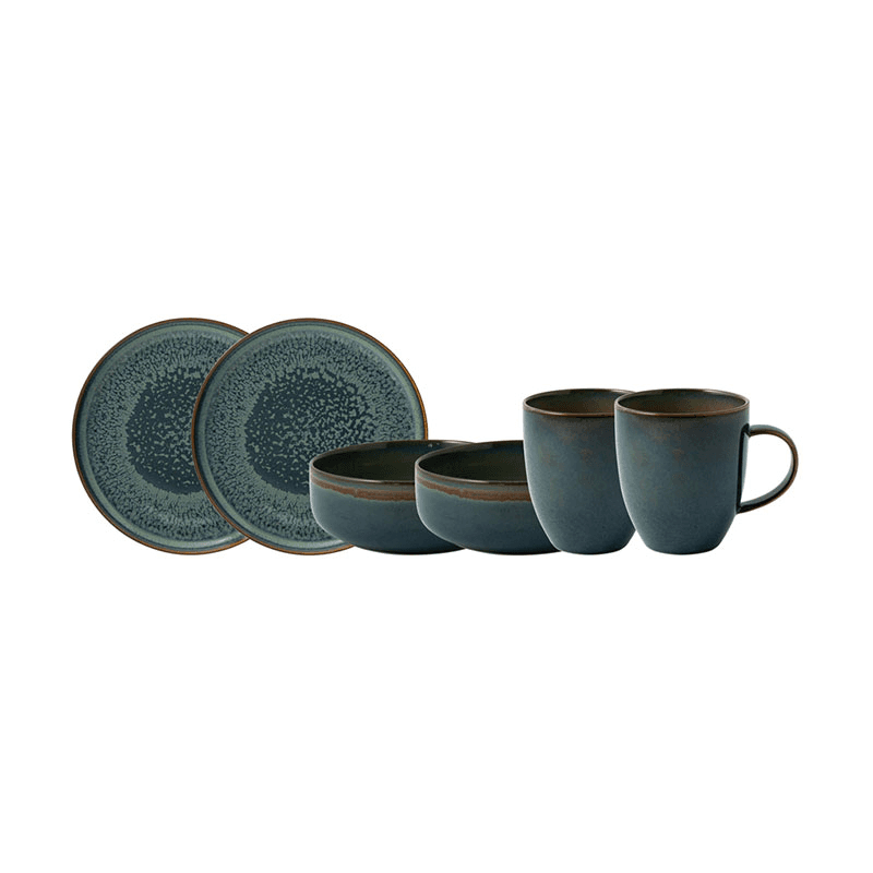 Crafted Breeze 6 Piece Breakfast Set, Green