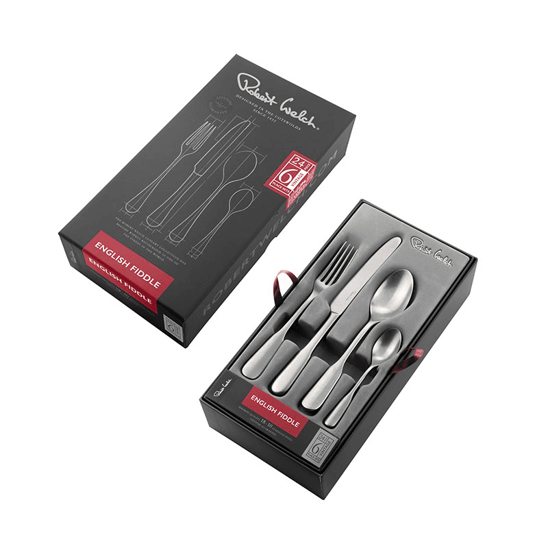 Fiddle Vintage Vintage 24 Piece Cutlery Set, Stainless Steel