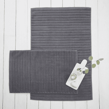 Image showing the Hydrocotton Bath mat, 50 x 80cm, Slate product.