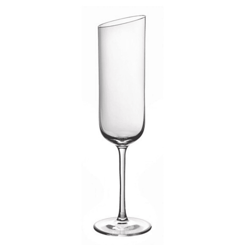 NewMoon Set of 4 champagne flutes, 170ml, Crystal