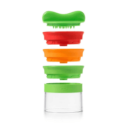 Image showing the 3 blade hand-held spiralizer, 8.5 x 13.4 x 22 cm product.