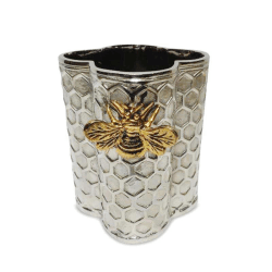 Image showing the Bee Wine Cooler, H19cm, Silver product.