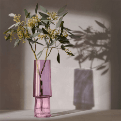Image showing the Gems Vase, H26cm, Garnet product.