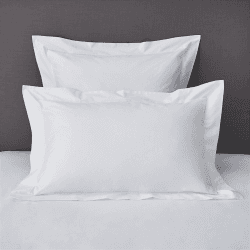 Image showing the Savoy - 400 Thread Count Egyptian Cotton Oxford pillowcase, 50 x 75cm, White product.