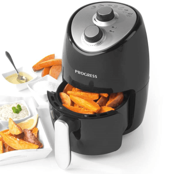 Image showing the Compact Hot Air Fryer, 2L, Black product.