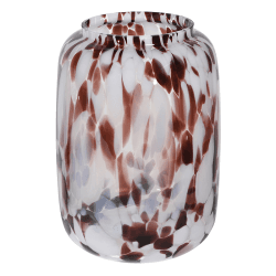 Image showing the Mottles Vase, H25cm, Brown product.