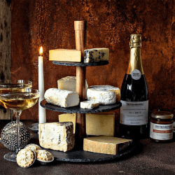 Image showing the Slate Cheese Serving Tower, 36cm, Slate product.