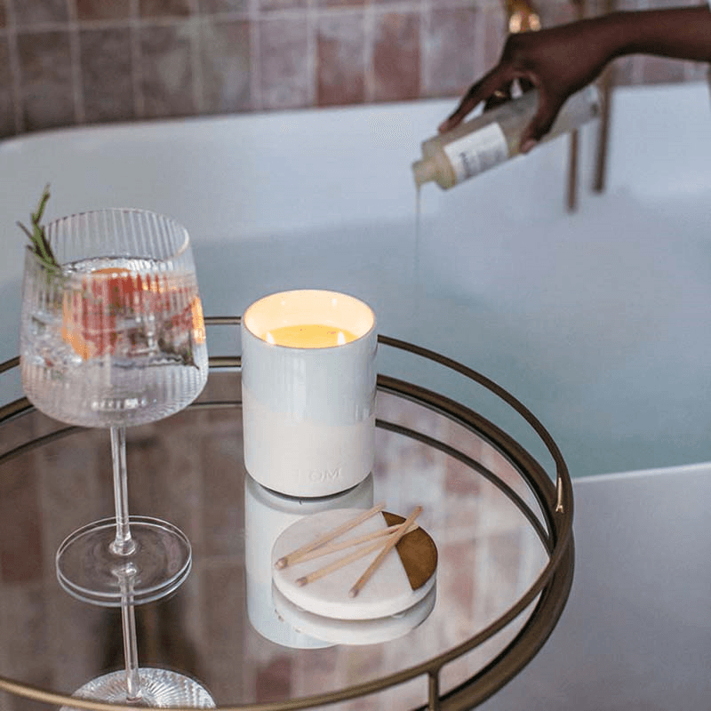 Scent to  De-Stress Ylang Ylang, Vetivert & Tonka Bean 2 Wick Candle, 320g