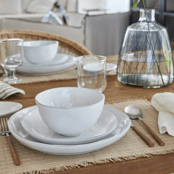 Image showing the Livia Set of 6 Salad/Dessert Plates, D22cm, Gloss White product.