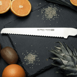 Image showing the Ukon Bread Knife, 22cm, Silver product.