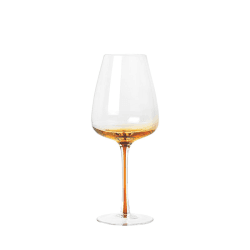 Image showing the Mouth Blown Red Wine Glass, H22.5cm, Amber product.