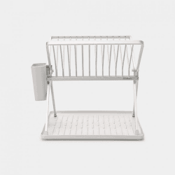 Image showing the SinkSide Foldable Dish Drying Rack, Small, Light Grey product.