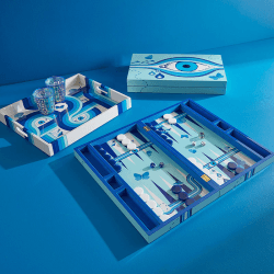Image showing the Druggist Lacquer Tray, 43 x 35.5cm, Blue product.
