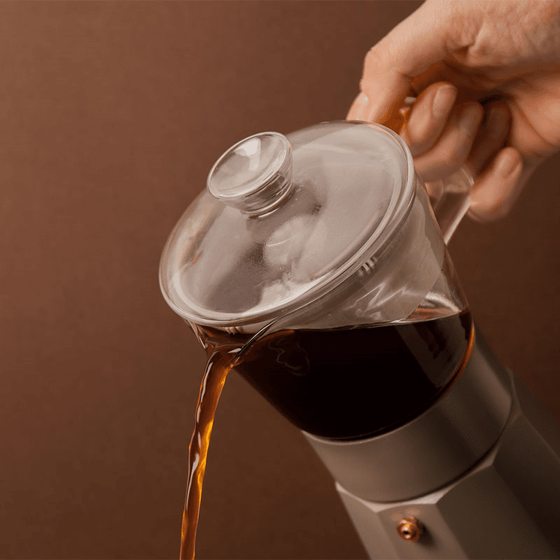 Verona Glass Espresso Maker, 290ml, Clear