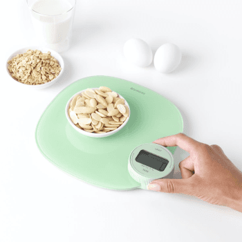 Image showing the Tasty+ WindUp Digital Kitchen Scales, Jade Green product.