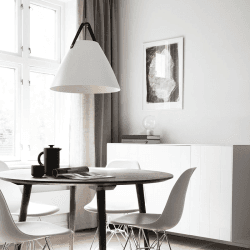 Image showing the Strap Pendant, H37cm, White product.