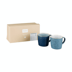 Image showing the Studio Blue Set of 2 ridged mugs, 400ml, Blue product.