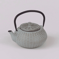 Image showing the Cast Iron Teapot, Bamboo product.