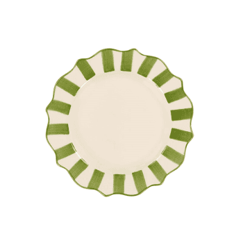 Image showing the Scalloped Breakfast Plate, D22cm, Green product.