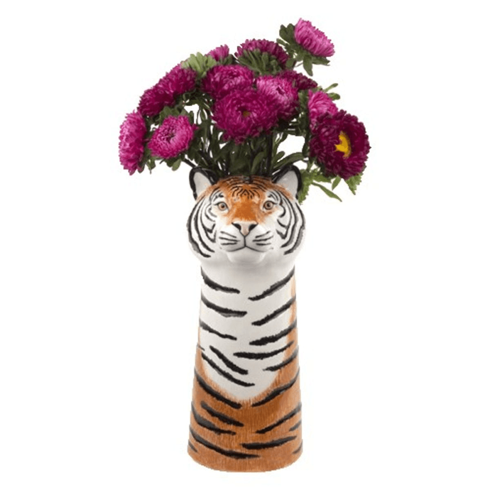 Tiger Large Flower Vase, L12 x D14 x H29cm