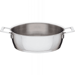 Image showing the Pots & Pans by Jasper Morrison Low casserole, 24cm, Stainless Steel product.