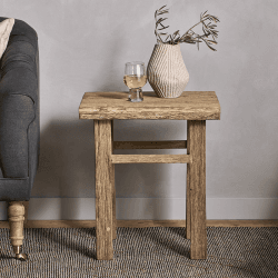 Image showing the Ibo Reclaimed Wood Side Table, Natural product.