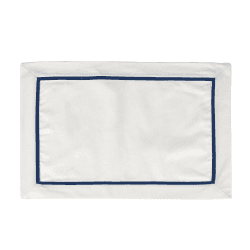 Image showing the Cotton Set of 4 Placemats, 35 x 50cm, Navy product.