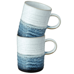 Image showing the Kiln Blue Set of 2 Mugs, 370ml product.
