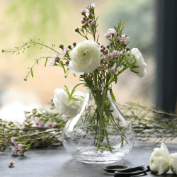Image showing the Fern Vase, H11cm, Crystal product.