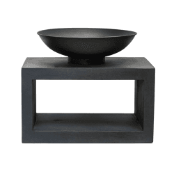 Image showing the Outdoor fireball & rectangle console, W50cm, Black product.
